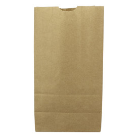 Sacchetto di Carta Kraft Marrone 45g/m² 15+9x28cm (25 Pezzi)