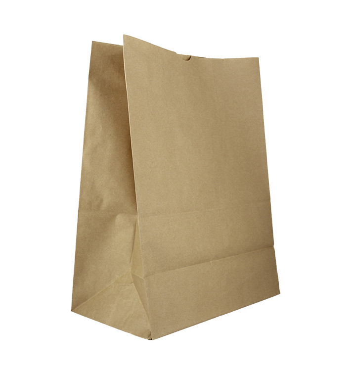 Sacchetto di Carta Kraft 80g/m² 30+18x43cm (250 Pezzi) Sacchetto di Carta Kraft 80g/m² 30+18x43cm (250 Pezzi)