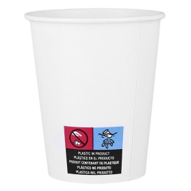 Bicchiere di Carta ECO 7Oz/210ml Bianco Ø7cm (50 Pezzi)