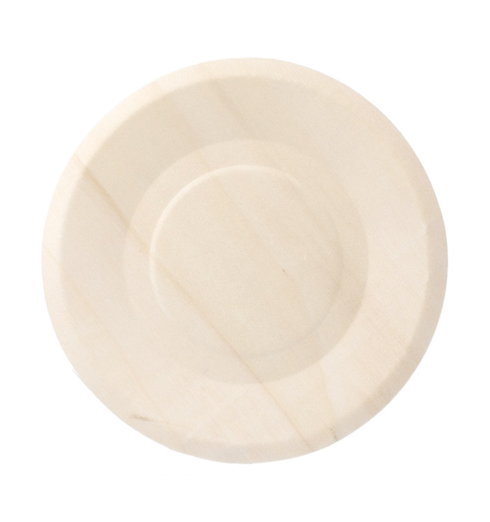 Piatto di Legno Tondo Ø15,5cm (300 Pezzi) Piatto di Legno Tondo Ø15,5cm (300 Pezzi)