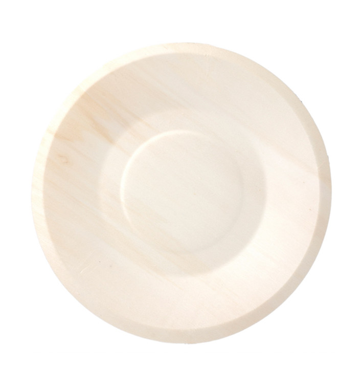 Piatto di Legno Tondo Ø19cm (50 Pezzi) Piatto di Legno Tondo Ø19cm (50 Pezzi)