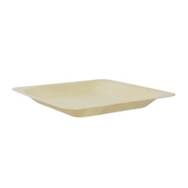 Piatto di Legno quadrato 14x14cm (50 Pezzi)