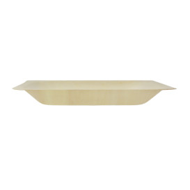 Piatto di Legno quadrato 14x14cm (50 Pezzi)