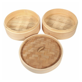 Coperchio Cestello Cottura a Vapore Maxi Bambu Ø30cm (4 Pezzi)