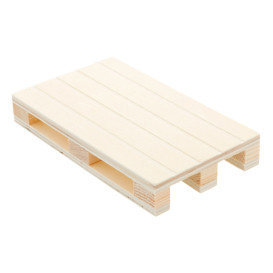 Vassoio Mini Pallet di Legno 13x8x2cm (1 Pezzi)