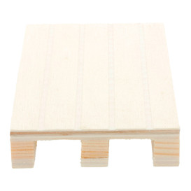 Vassoio Mini Pallet di Legno 13x8x2cm (1 Pezzi)