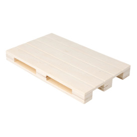 Vassoio Mini Pallet di Legno 20x12x2cm (1 Pezzi)