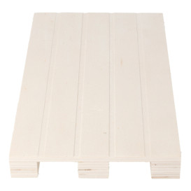 Vassoio Mini Pallet di Legno 20x12x2cm (40 Pezzi)