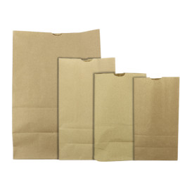 Sacchetto di Carta Kraft 50g/m² 22+12x30cm (25 Pezzi)