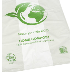 Sacchetto di Plastica Canottiera Bio Home Compost 55x60cm (100 Pezzi)