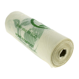 Rotoli sacchetti plastica Bio Home Compost senza manici 30x40cm (3000 Pezzi)
