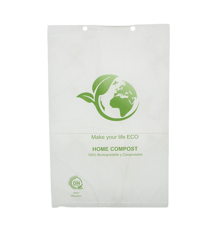 Sacchetti Plastica Block Bio Home Compost 25x37cm (100 Pezzi)