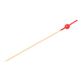 Spiedi di Bambu Ball Rosso 120mm (100 Pezzi)