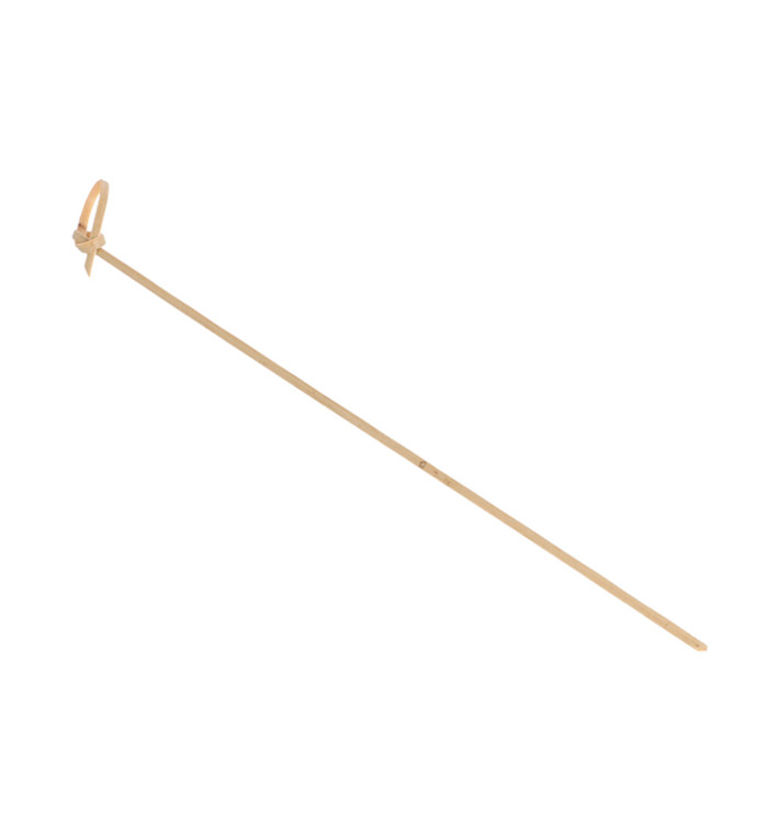 Spiedi di Bambu Decorato Cappio 210mm (100 Pezzi) Spiedi di Bambu Decorato Cappio 210mm (100 Pezzi)