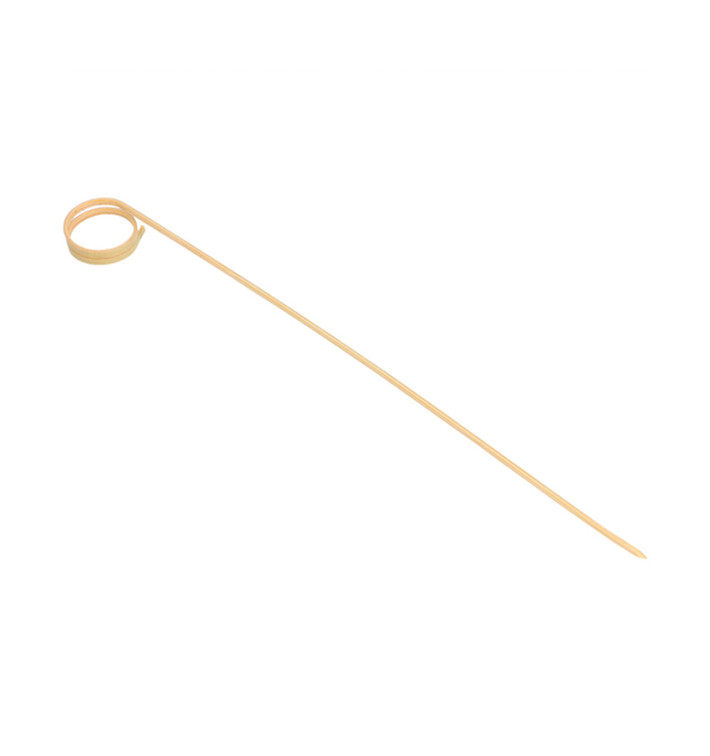 Spiedi di Bambu Decorato Spirale 200mm (100 Pezzi) Spiedi di Bambu Decorato Spirale 200mm (100 Pezzi)