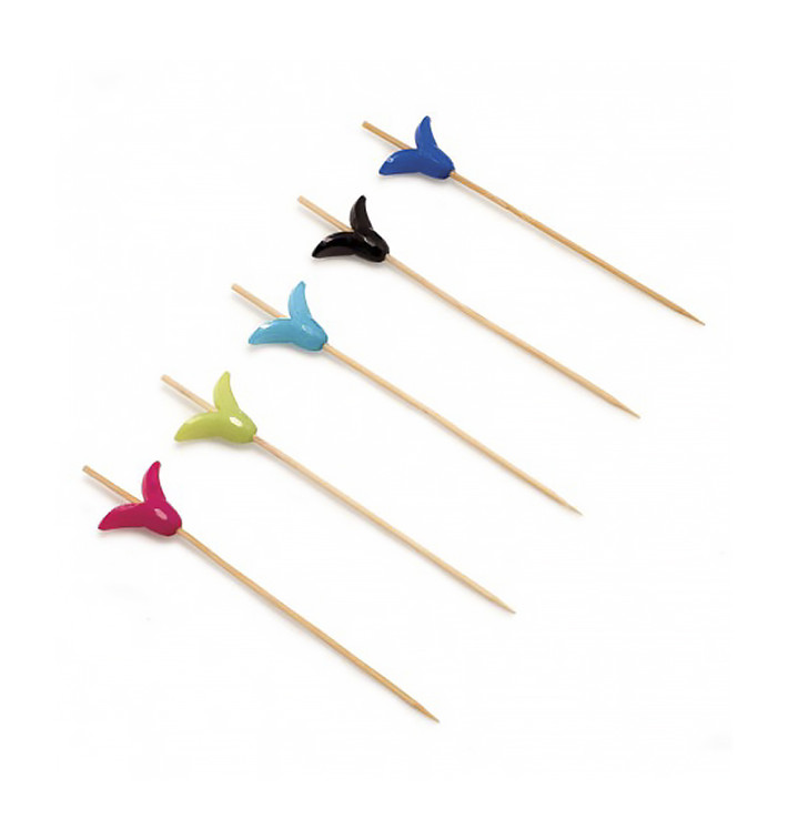Spiedi di Bambu Decorato Gigli 90mm (5000 Pezzi)