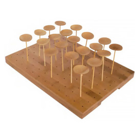 Supporto di Bambu per Spiedi di Bambu 25x30x1,3cm (1 Pezzi)