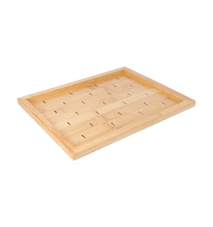 Supporto di Bambu per Spiedi di Bambu 25x20cm (1 Pezzi) Supporto di Bambu per Spiedi di Bambu 25x20cm (1 Pezzi)