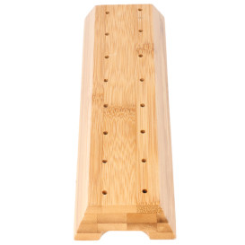 Supporto di Bambu per Spiedi Bambu marrone 20x6x2cm (48 Pezzi)