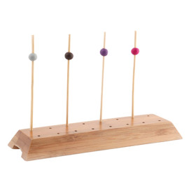 Supporto di Bambu per Spiedi Bambu marrone 20x6x2cm (48 Pezzi)