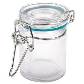 Barattolo di Vidrio Plastica Stagna 45 ml (24 Pezzi)