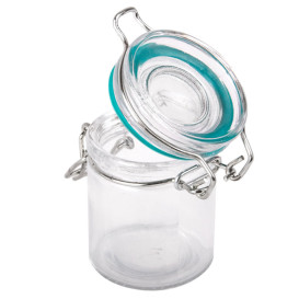 Barattolo di Vidrio Plastica Stagna 45 ml (24 Pezzi)