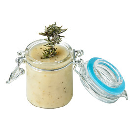Barattolo di Vidrio Plastica Stagna 45 ml (24 Pezzi)