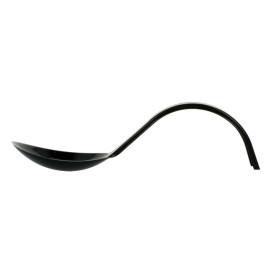 Cucchiaio Curvo Degustazione Nero 130mm (50 Pezzi)