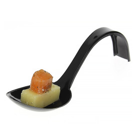 Cucchiaio Curvo Degustazione Nero 130mm (50 Pezzi)
