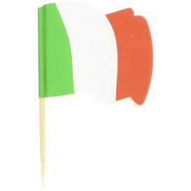 Spiedi in Legno Bandiera "Italia" 65mm (14.400 Pezzi)