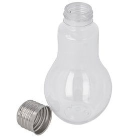 Bottiglie Lampadina Trasparente PET 100ml (25 Pezzi)