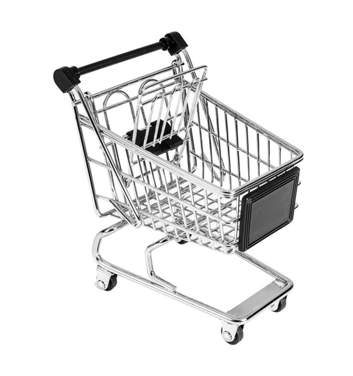 Mini Carrello da Spesa per presentazoine Acciaio 130x135mm (1 Pezzi) Mini Carrello da Spesa per presentazoine Acciaio 130x135mm (1 Pezzi)
