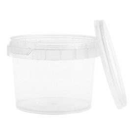 Coppette Plastico con Coperchio Inviolabile 120ml Ø6,9 (1000 Pezzi)