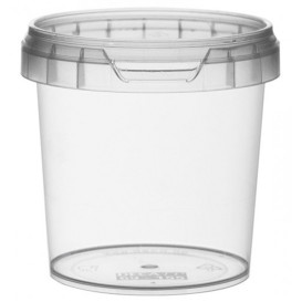 Coppette Plastico con Coperchio Inviolabile 155ml Ø6,9 (24 Pezzi)