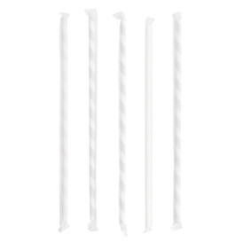 Cannuccia Flessible di Carta Insaccato Assortimento Ø6mm 23cm (6000 Pezzi)