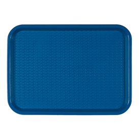 Vassoio Plastica Rigida Blu 30,4x41,4cm (1 Pezzi)