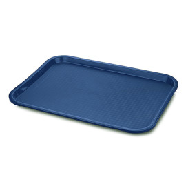 Vassoio Plastica Rigida Blu 30,4x41,4cm (24 Pezzi)