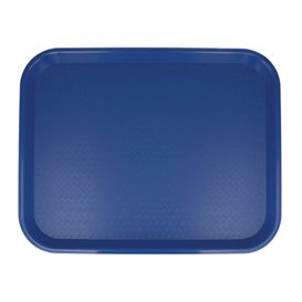 Vassoio Plastica Rigida Blu 35,5x45,3cm (1 Pezzi)