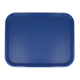 Vassoio Plastica Rigida Blu 35,5x45,3cm (1 Pezzi)