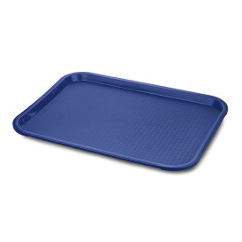 Vassoio Plastica Rigida Blu  35,5x45,3cm (1 Pezzi)
