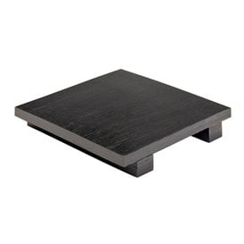 Vassoio di Bambu Nero 15x15x2,5cm(1 Pezzi)