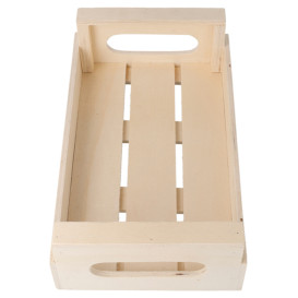 Scatola Presentazione con Manici di Legno 20,5x12,5x6,5cm (1 Pezzi)