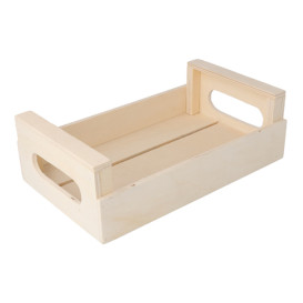 Scatola Presentazione con Manici di Legno 20,5x12,5x6,5cm (1 Pezzi)