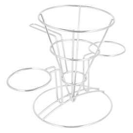 Cesti presentazione Acciaio 2 Contenitores Ø108x152mm (1 Pezzi)