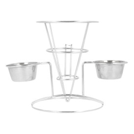 Cesti presentazione Acciaio 2 Contenitores Ø108x152mm (1 Pezzi)