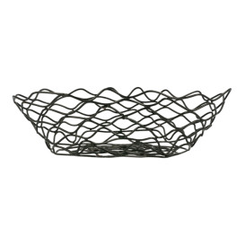 Cesto Ovale Acciaio Nero 240x152x70mm (1 Pezzi)