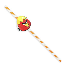 Cannuccia di Carta Assortimento Uccelli Ø6mm 24cm (1000 Pezzi)