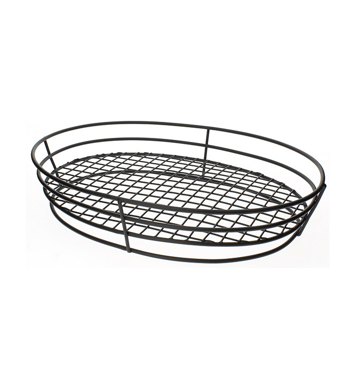 Cesto Ovale Acciaio Nero 280x205x57mm (1 Pezzi) Cesto Ovale Acciaio Nero 280x205x57mm (1 Pezzi)