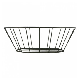 Cesto Ovale Acciaio Nero 216x140x76mm (1 Pezzi)