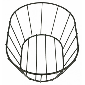 Cesto Ovale Acciaio Nero 216x140x76mm (1 Pezzi)